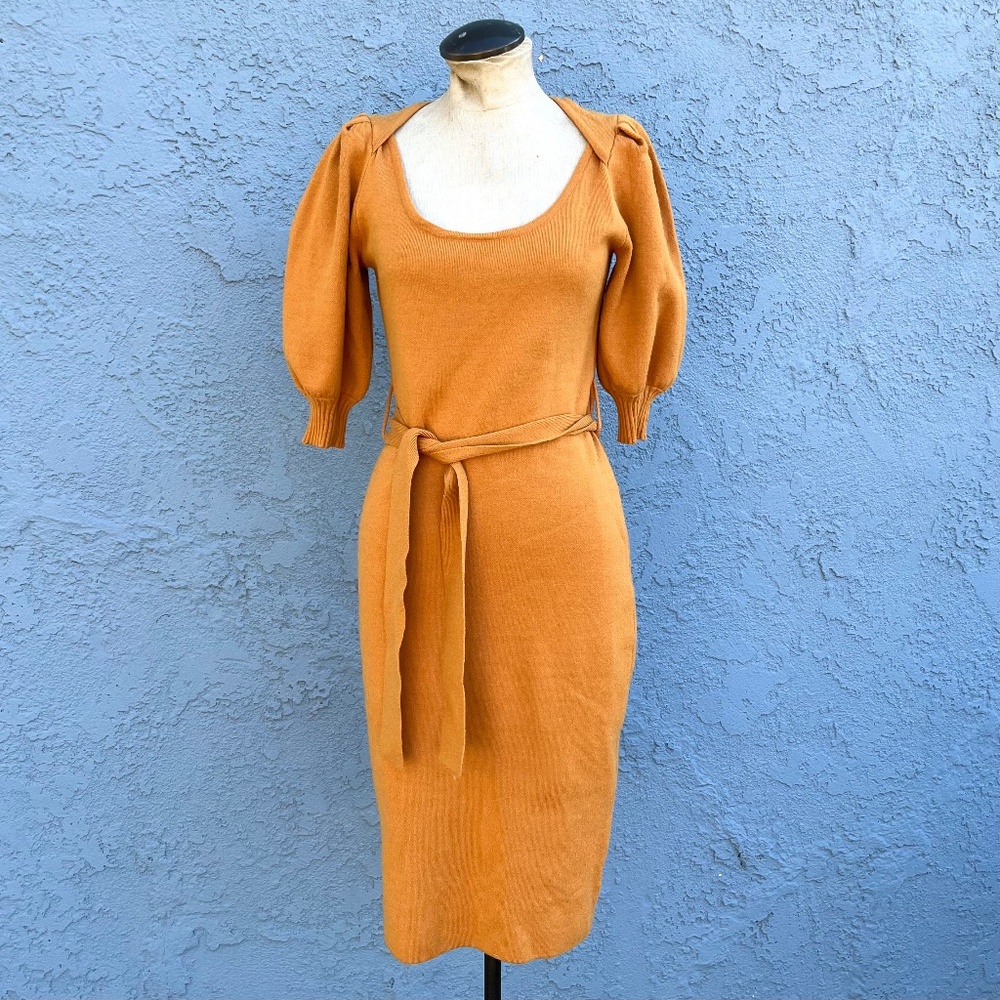 Betsey Johnson Sweater Dress Small bodycon midi